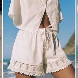 Christy Dawn Lace Trim Shorts